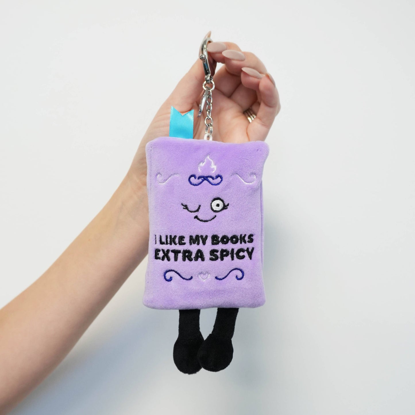 "I Like My Books Extra Spicy" Book Plush Bag Charm