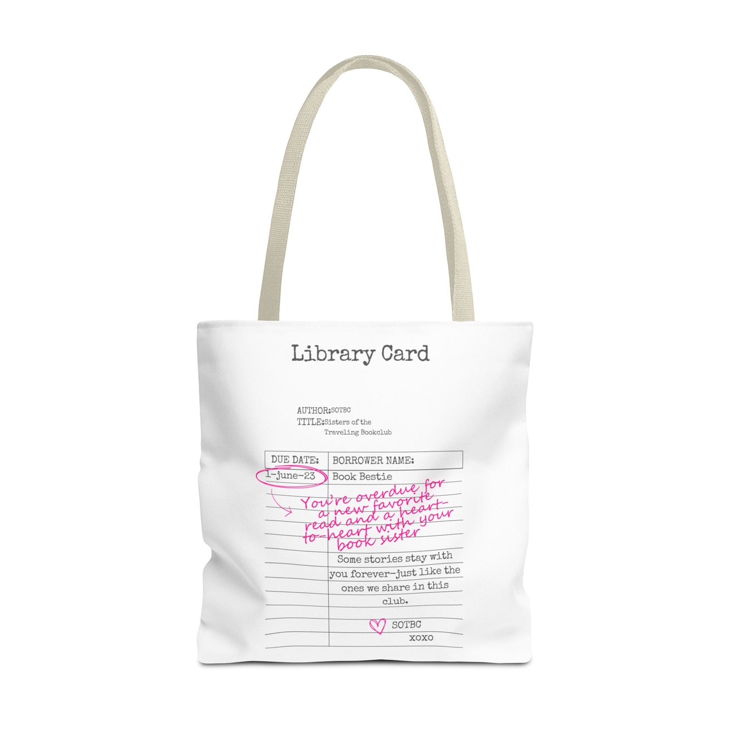 SOTBC Library Card Tote