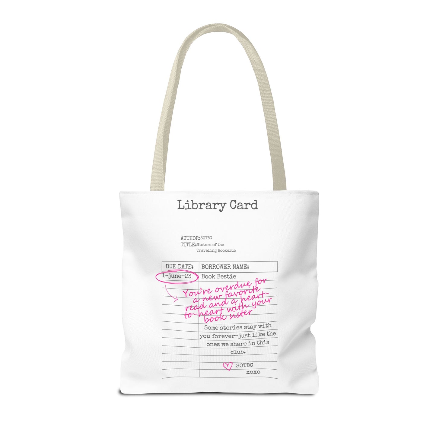 SOTBC Library Card Tote