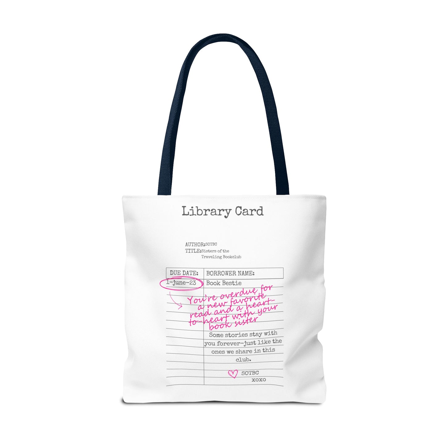 SOTBC Library Card Tote