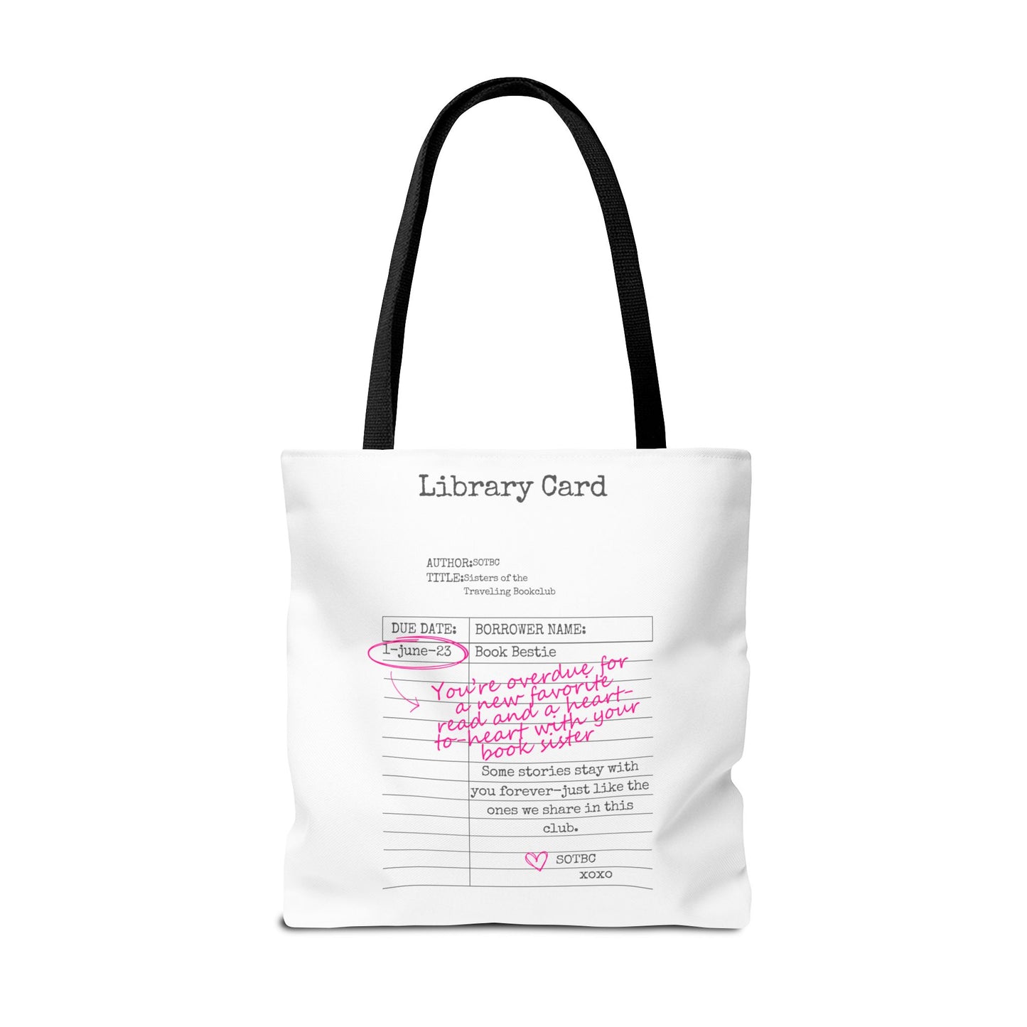 SOTBC Library Card Tote
