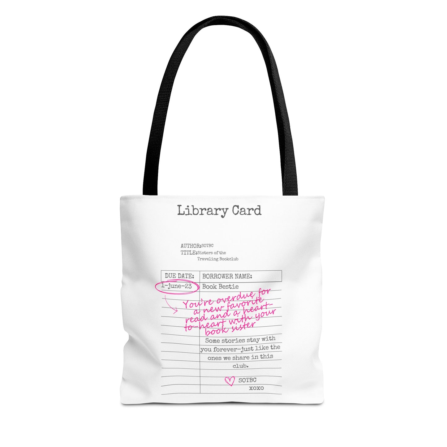 SOTBC Library Card Tote