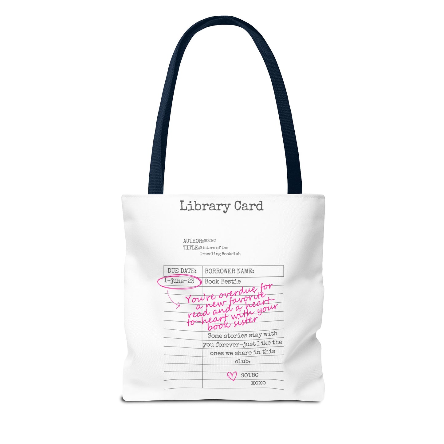 SOTBC Library Card Tote