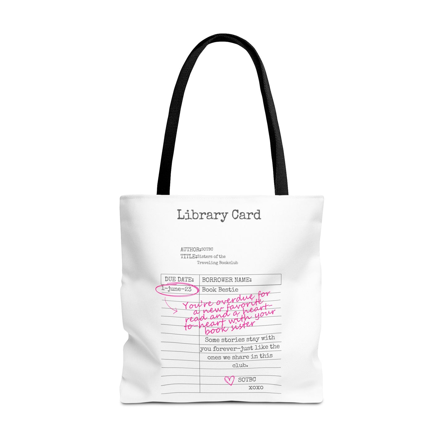 SOTBC Library Card Tote