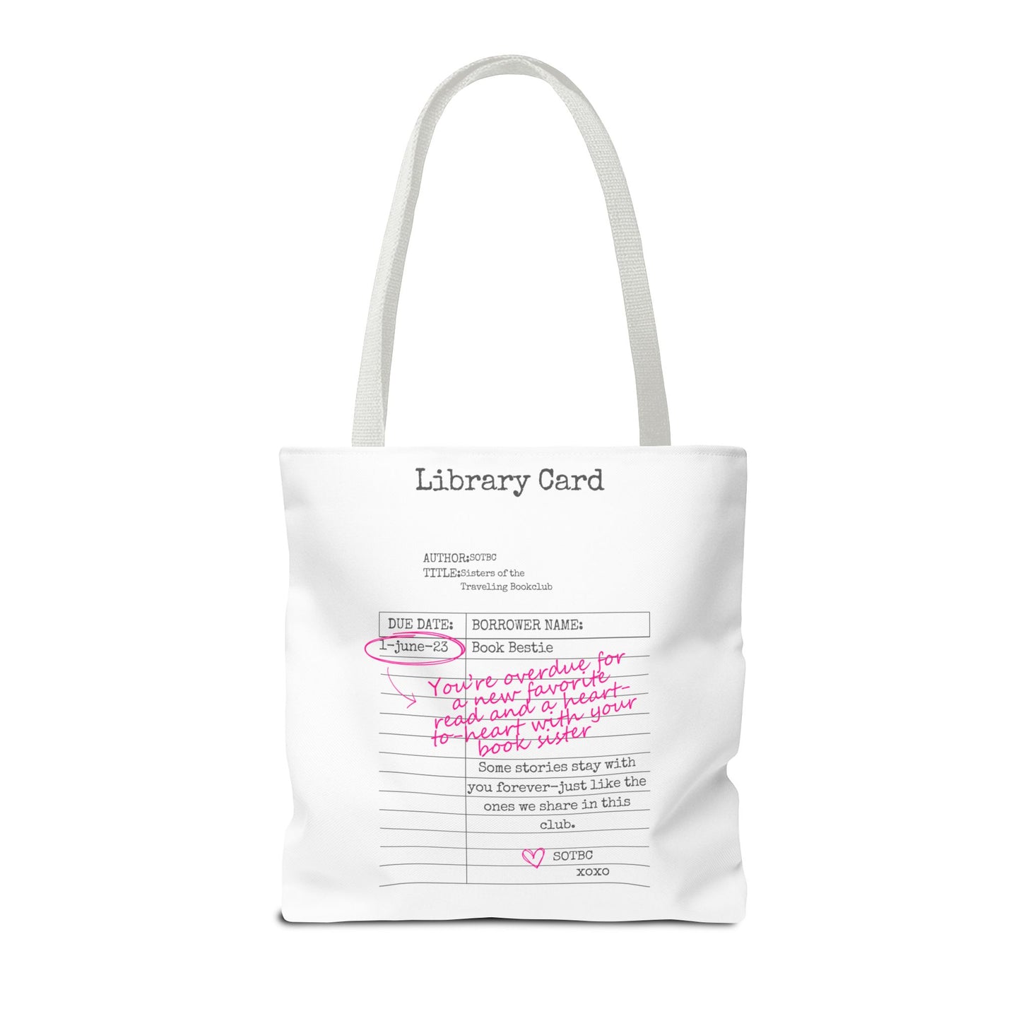 SOTBC Library Card Tote