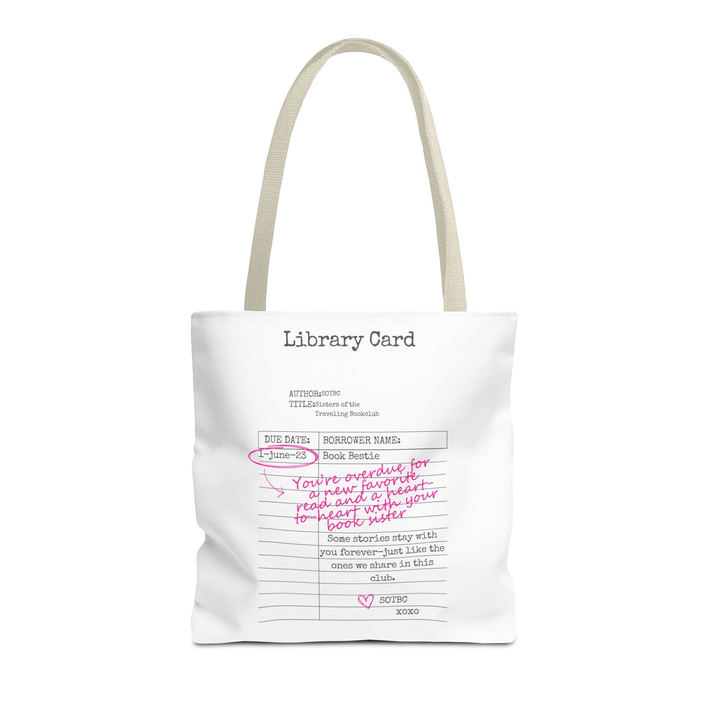SOTBC Library Card Tote