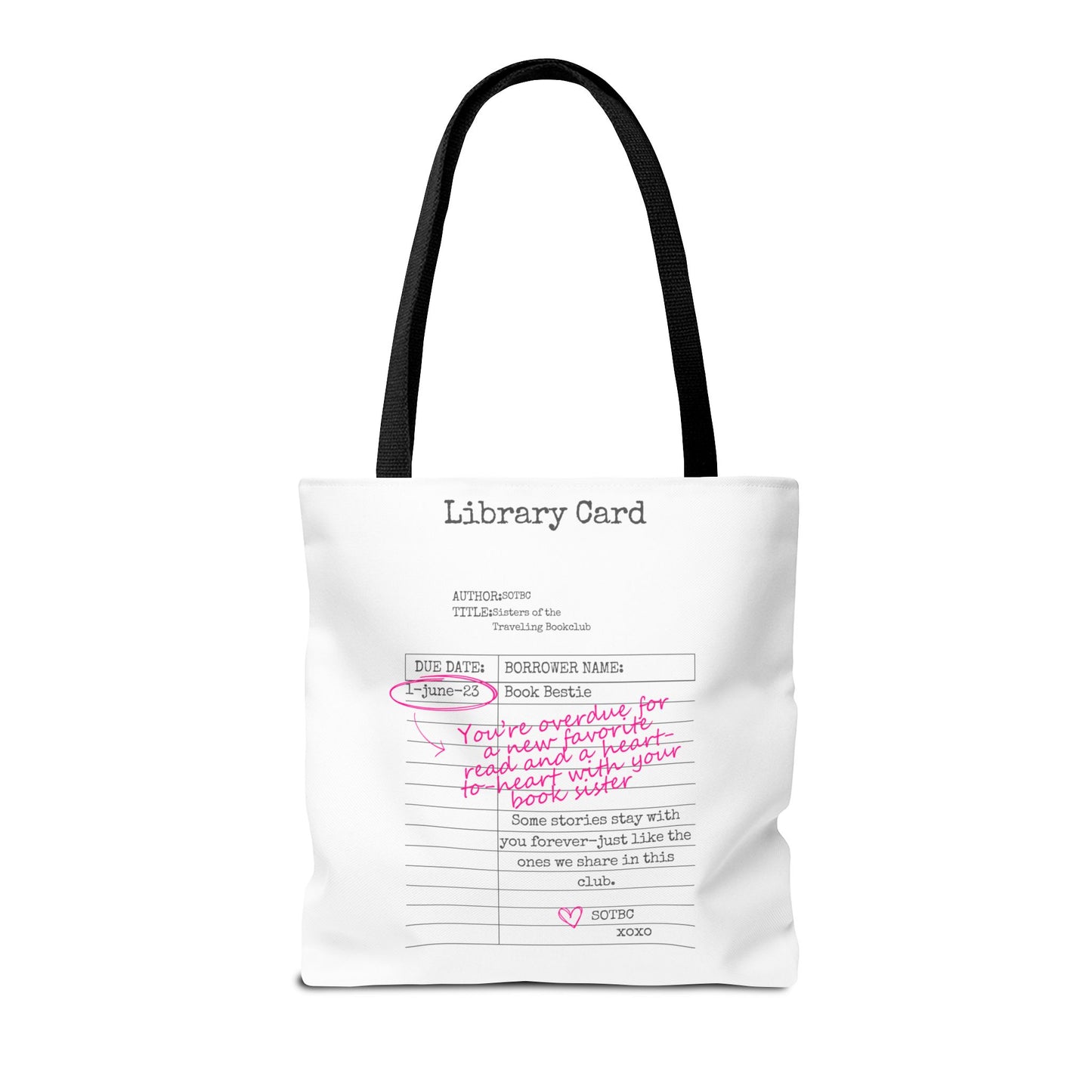 SOTBC Library Card Tote