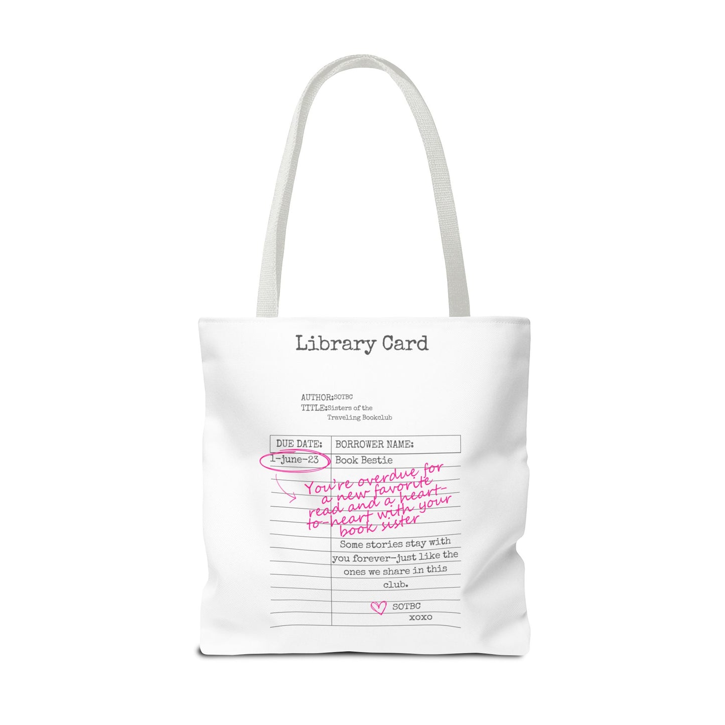 SOTBC Library Card Tote