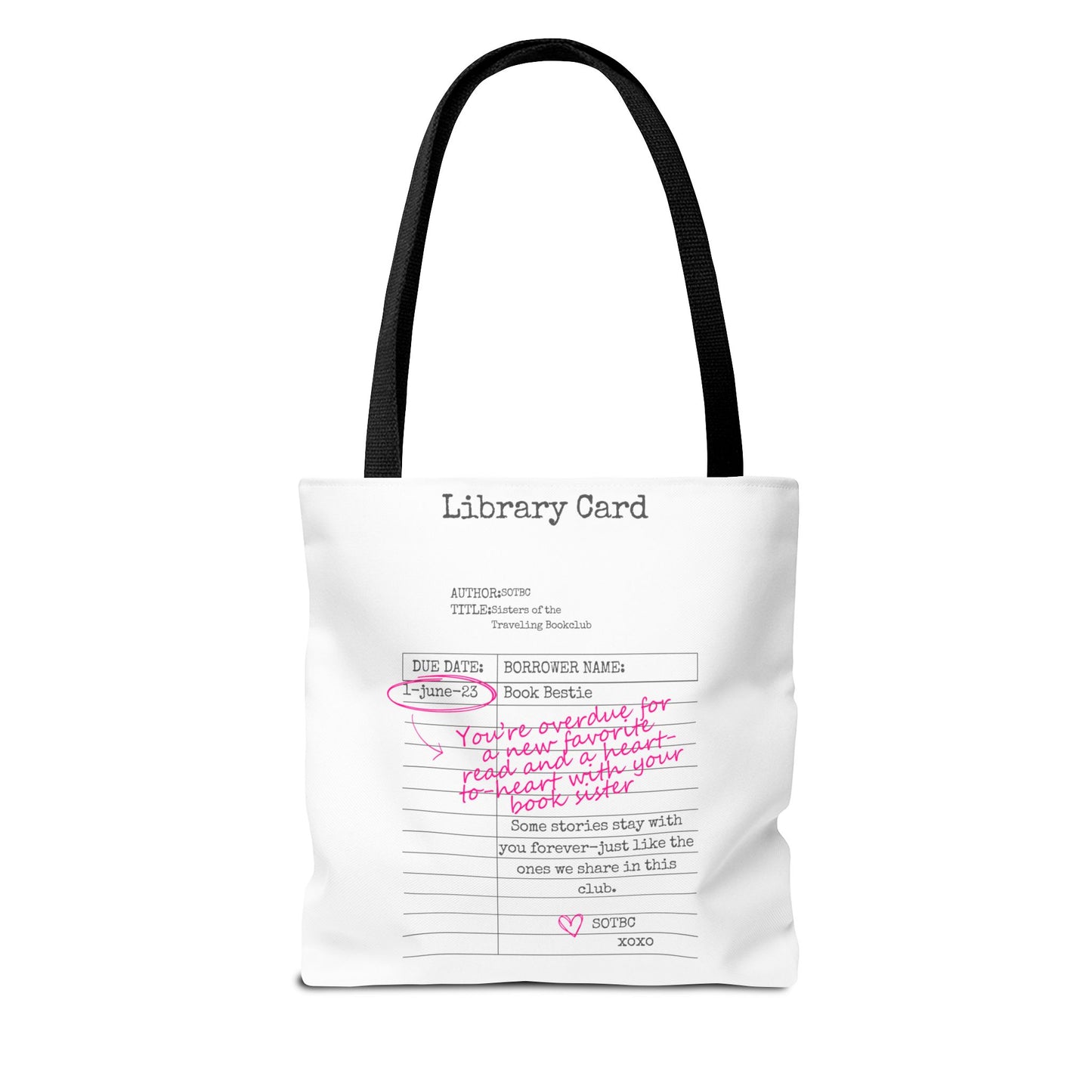 SOTBC Library Card Tote