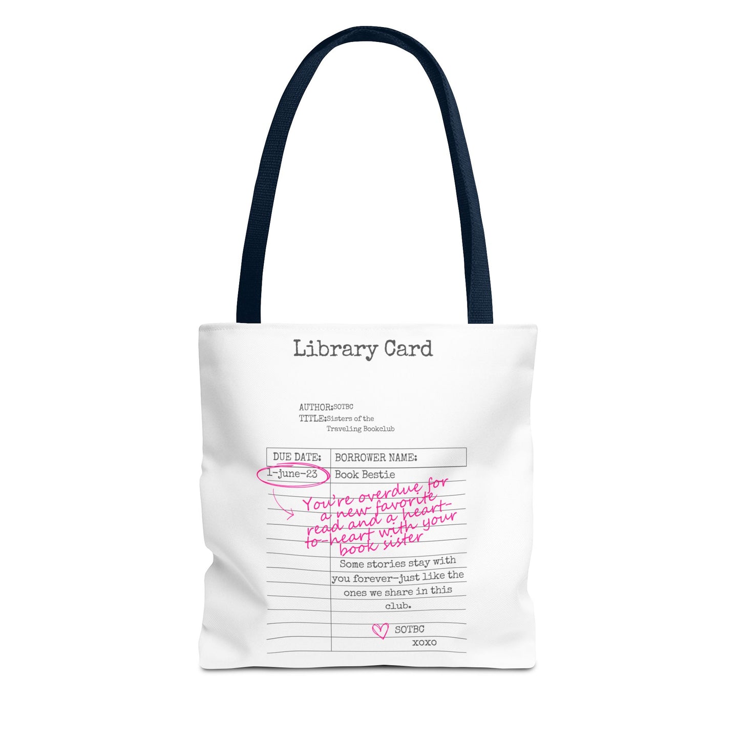 SOTBC Library Card Tote