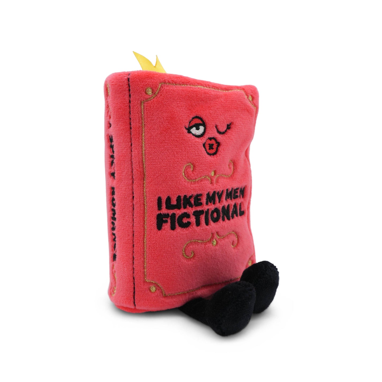"I Like My Men Fictional" Book Plush Bag Charm