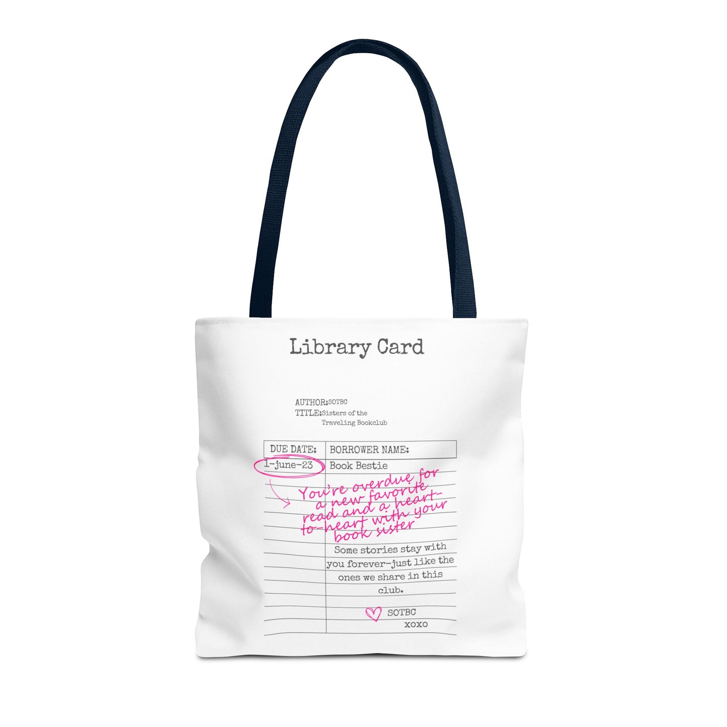 SOTBC Library Card Tote