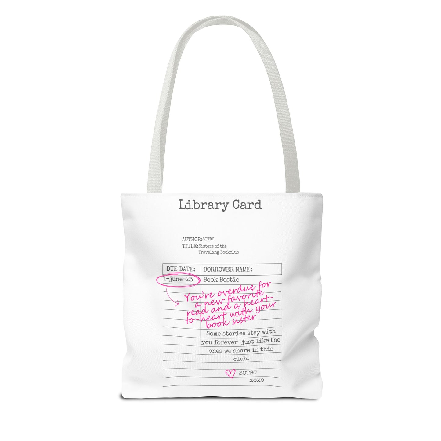 SOTBC Library Card Tote