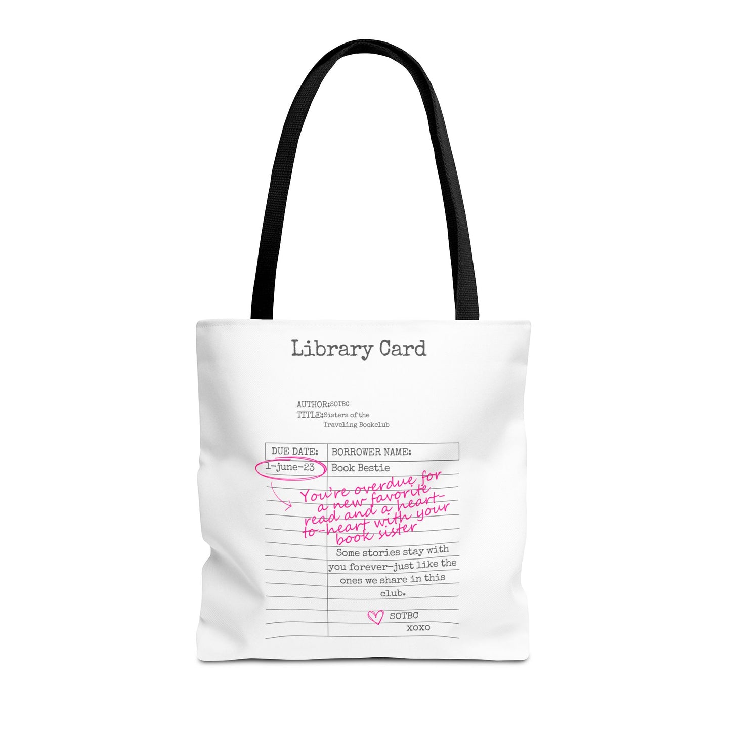 SOTBC Library Card Tote