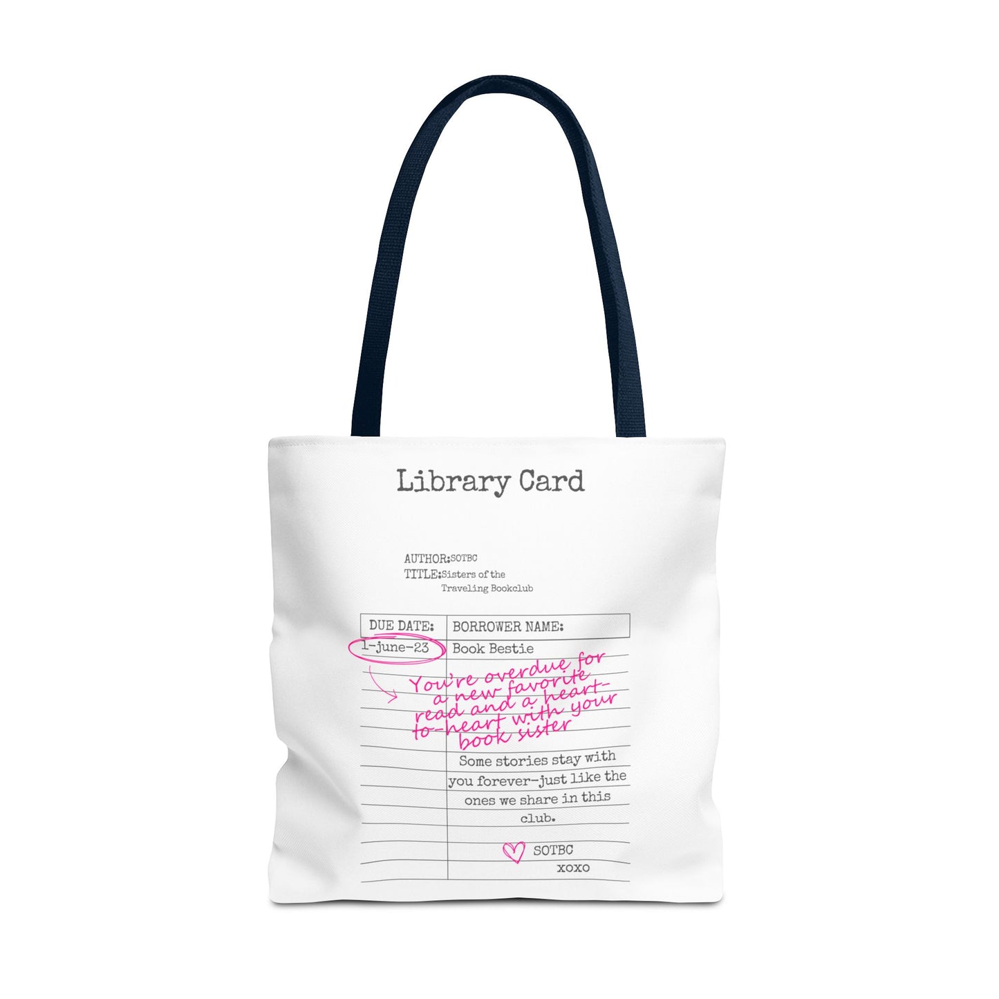 SOTBC Library Card Tote