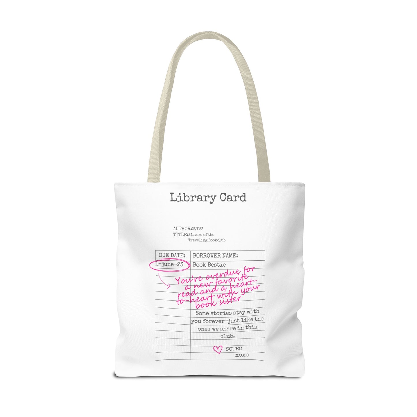 SOTBC Library Card Tote