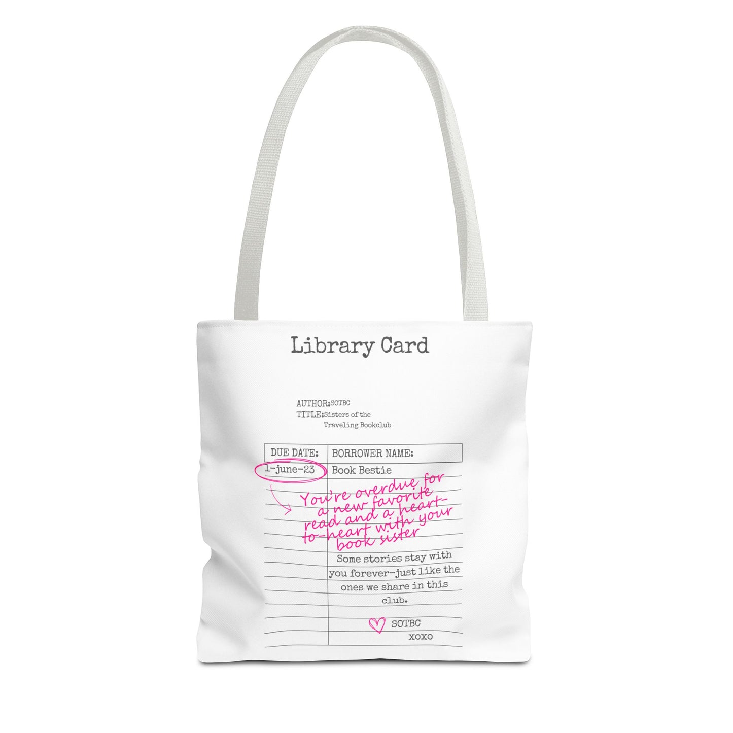SOTBC Library Card Tote