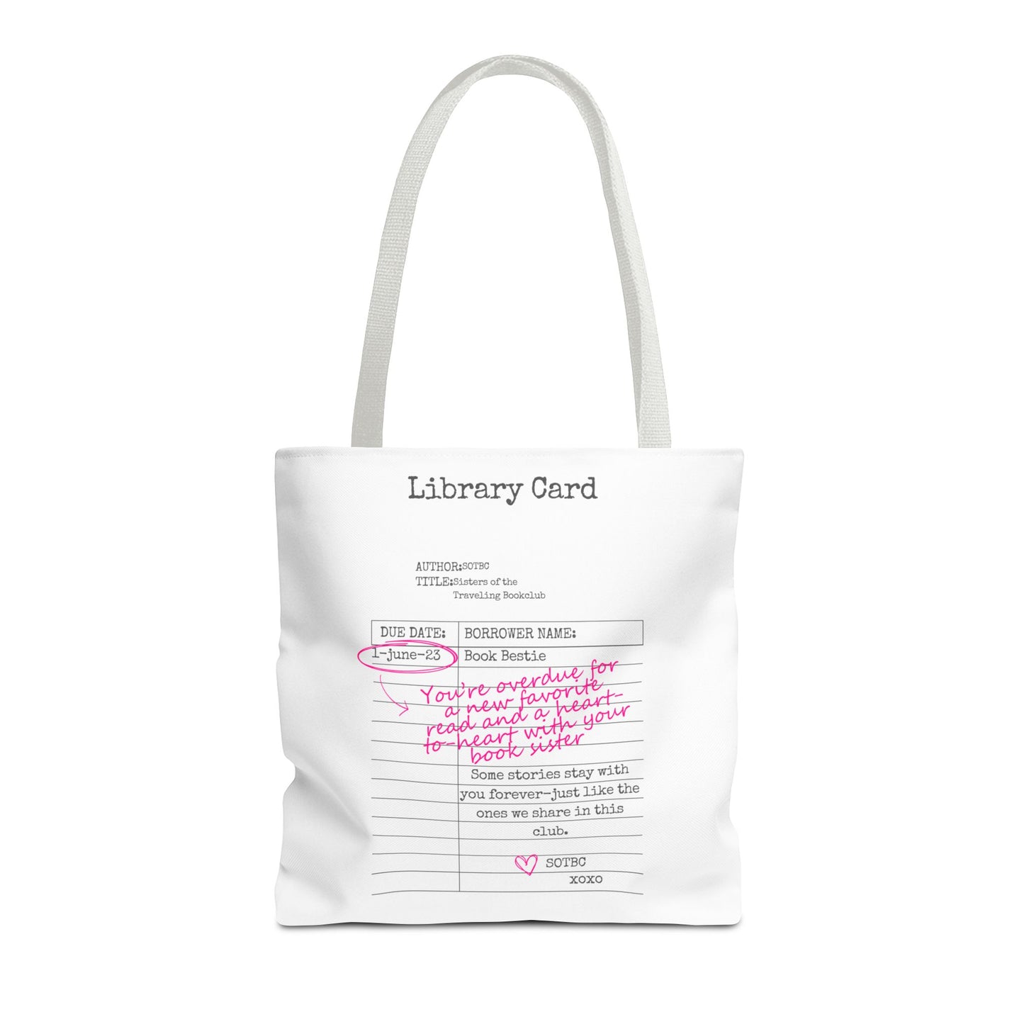 SOTBC Library Card Tote