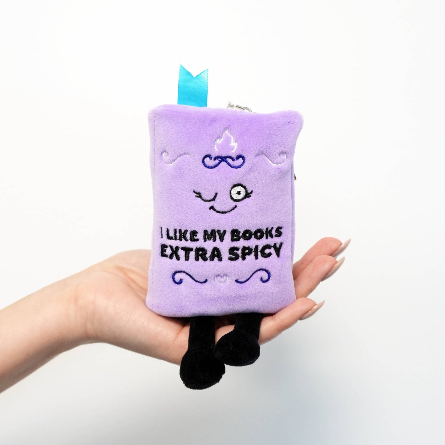 "I Like My Books Extra Spicy" Book Plush Bag Charm